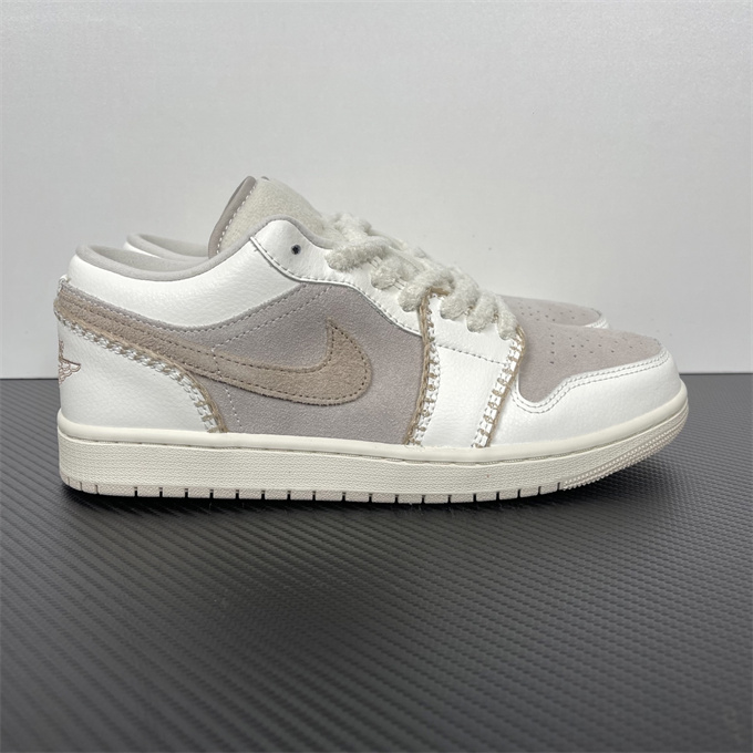 air jordan 1 low stitched design sneakers